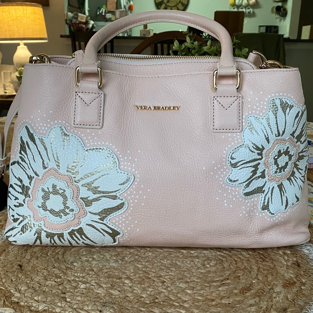 Vera Bradley Emma La Fleur Leather Handbag